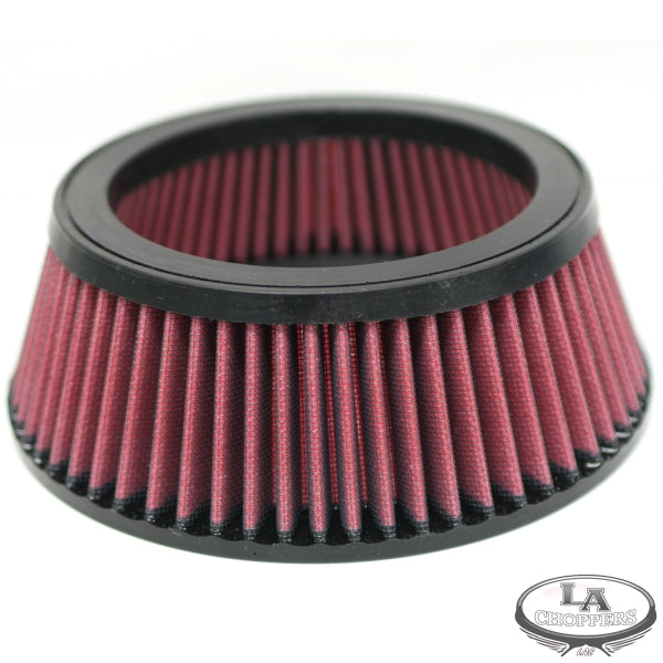 LA CHOPPERS Replacement Air Filter - Red - LA Choppers/Affliction Air Cleaners - Dyna/Softail/Touring/Trike