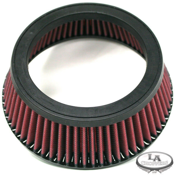 LA CHOPPERS Replacement Air Filter - Red - LA Choppers/Affliction Air Cleaners - Dyna/Softail/Touring/Trike