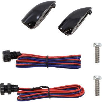 PAUL YAFFE BAGGER NATION Lightning Bullets Run/Brake/Turn LED Lights - Red - Black