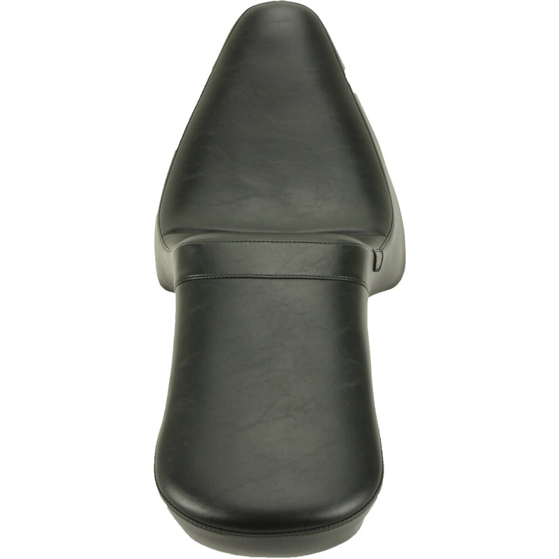 LE PERA Daytona 2-Up Seat - Without Backrest - Smooth - Black - Softail '84-'99