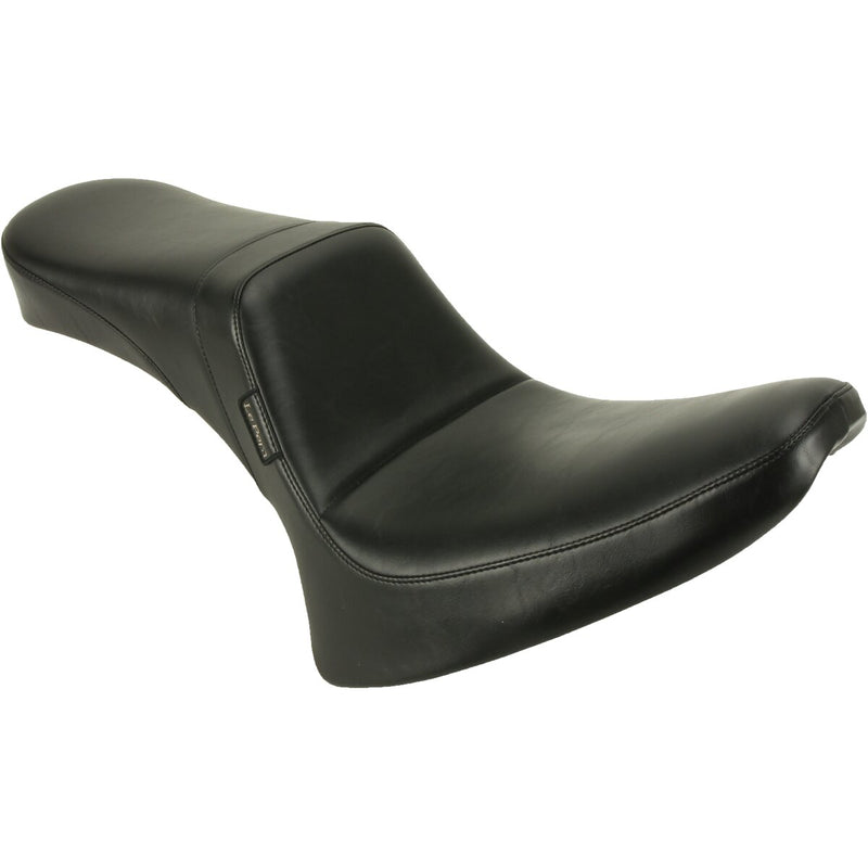 LE PERA Daytona 2-Up Seat - Without Backrest - Smooth - Black - Softail '84-'99