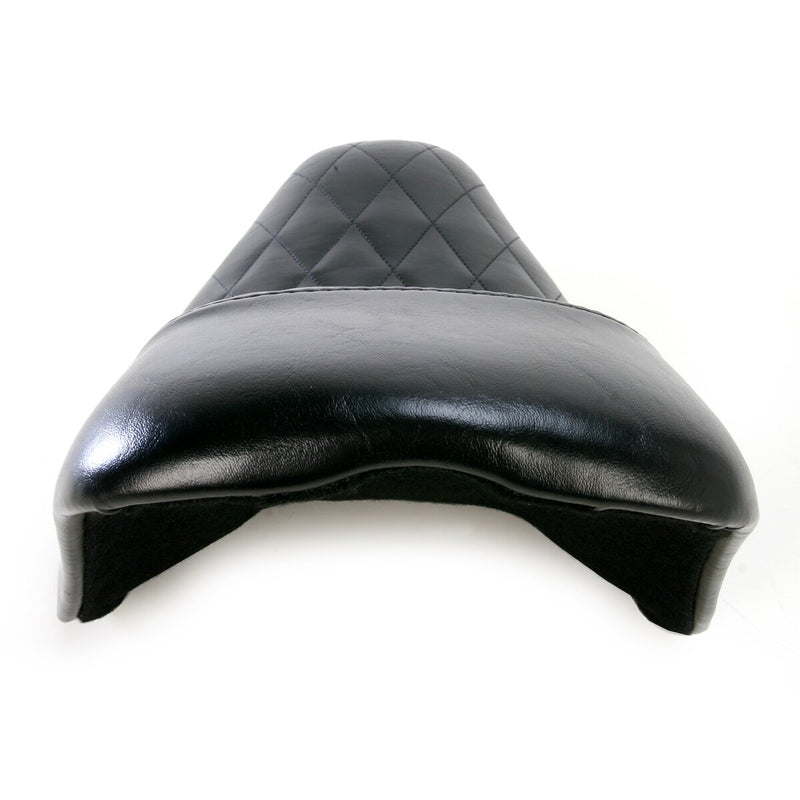 LE PERA Bare Bones Solo Seat - Diamond Stitch - Black - Softail '06-'17