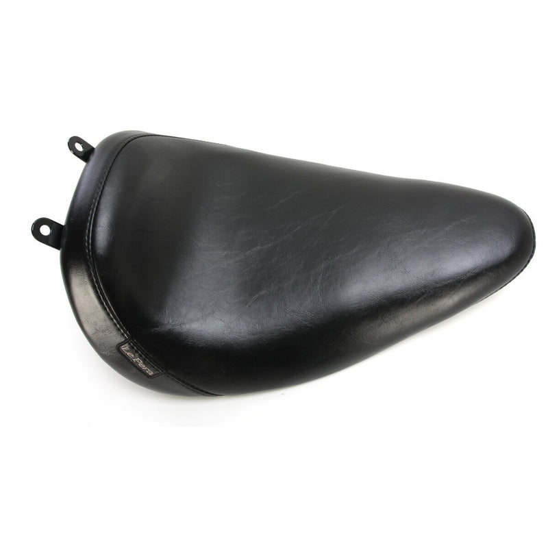 LE PERA Bare Bones Solo Seat - Smooth - Black - Softail '13-'17