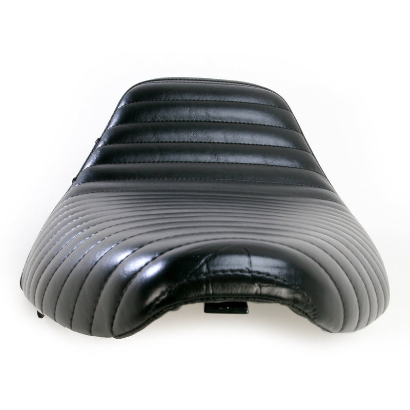 LE PERA Bare Bones Solo Seat - Pleated - Black - Softail '84-'99