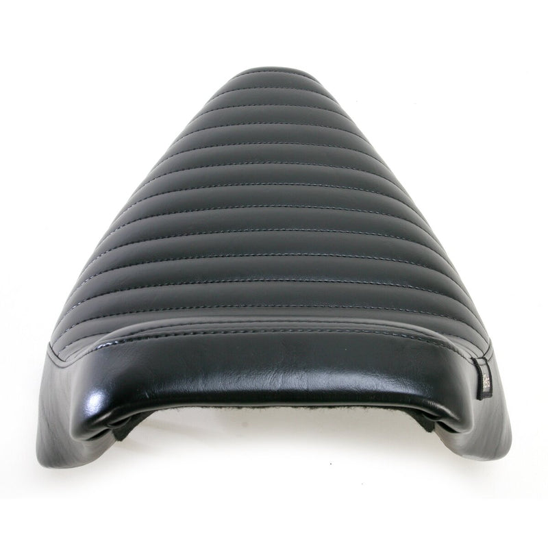 LE PERA Bare Bones Solo Seat - Pleated - Black - Softail '84-'99