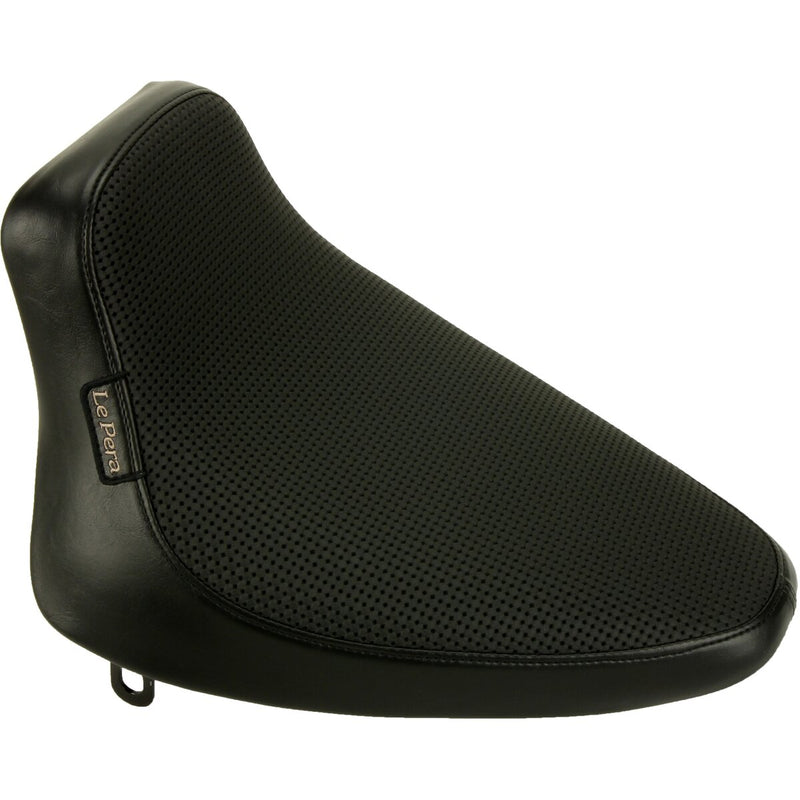 LE PERA Silhouette Solo Seat - Basketweave - Black - Softail '84-'99