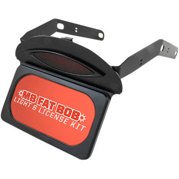 PAUL YAFFE BAGGER NATION M8 License Plate Relocation Frame w/Taillight - Satin Black