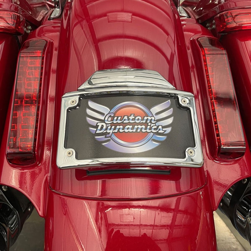 CUSTOM DYNAMICS Radius LED License Plate Frame for CVO™ - Chrome