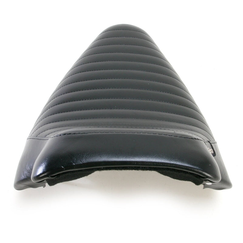 LE PERA Bare Bones Solo Seat - Pleated - Black - Softail '00-'07