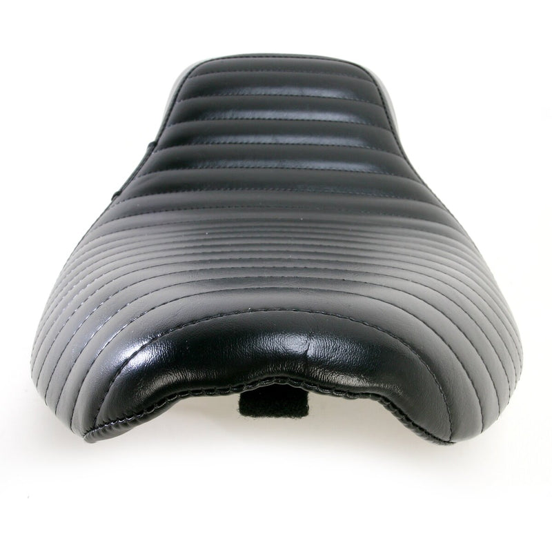 LE PERA Bare Bones Solo Seat - Pleated - Black - Softail '00-'07