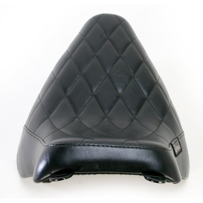 LE PERA Bare Bones Solo Seat - Diamond Stitch - Black - Softail '08-'17