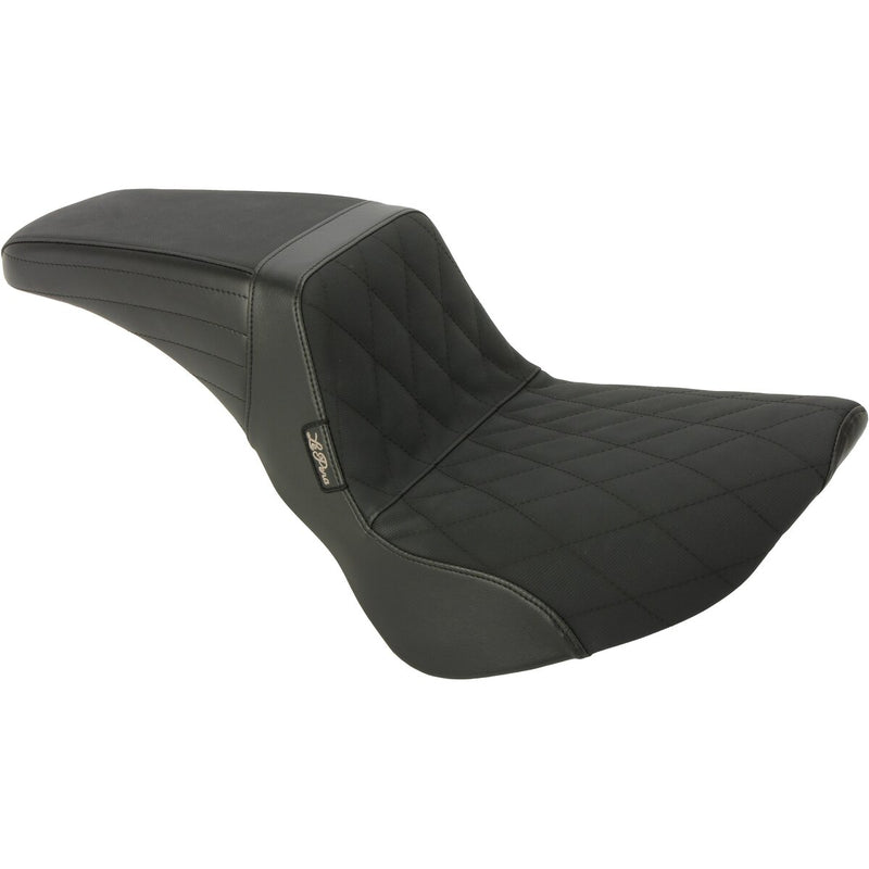 LE PERA Kickflip Seat - Diamond w/ Gripp Tape - Black - Softail '18-'23