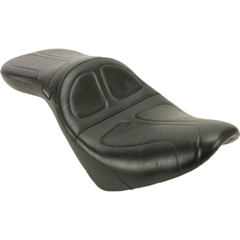 LE PERA Maverick Daddy Long Legs Seat - Black - Stitched - Softail '18-'23
