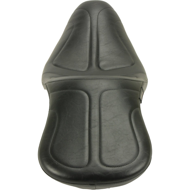 LE PERA Maverick Daddy Long Legs Seat - Black - Stitched - Softail '18-'23