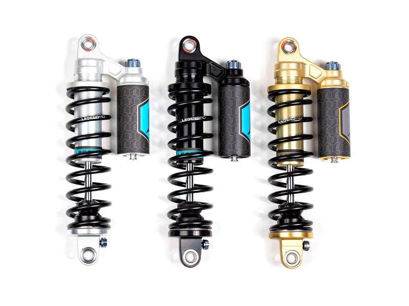 LEGEND SUSPENSION REVO ARC Piggyback Rear Shocks Motorcycle for 1999-2017 Dyna