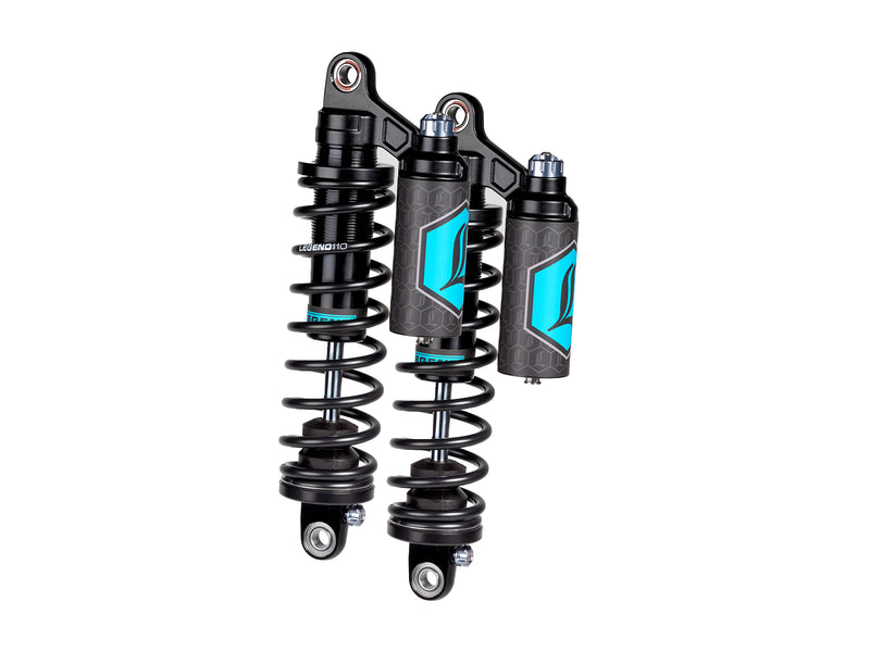 LEGEND SUSPENSION REVO ARC Piggyback Rear Shocks Motorcycle for 1999-2017 Dyna