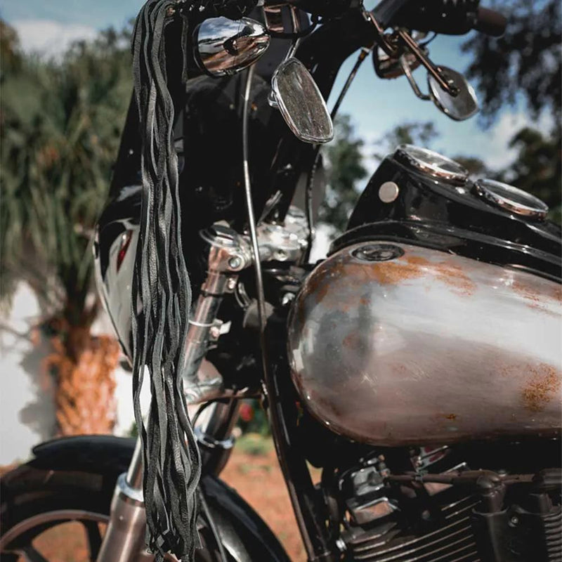 Black Leather Lever Covers