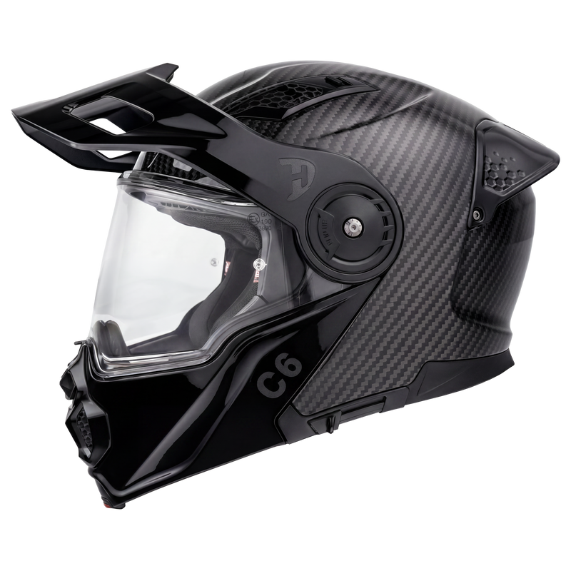 carbon fiber dot motorcycle helmet D.O.T. & ECE Daytona C6- Grey Carbon Fiber — Lifestyle Cycles
