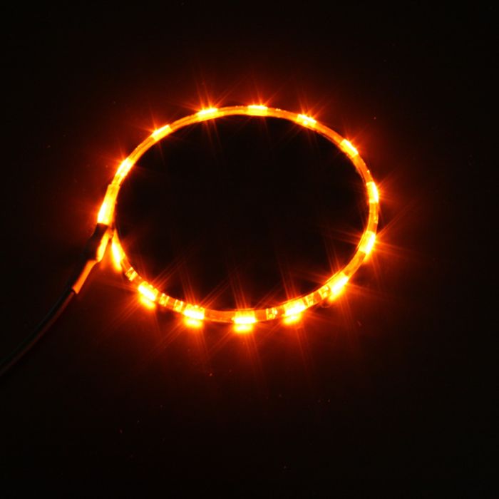 CUSTOM DYNAMICS Magicflex®2 Wheel Light - Black/Orange