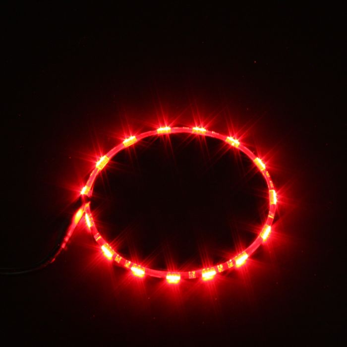 CUSTOM DYNAMICS Magicflex®2 Wheel Light - Chrome/Red