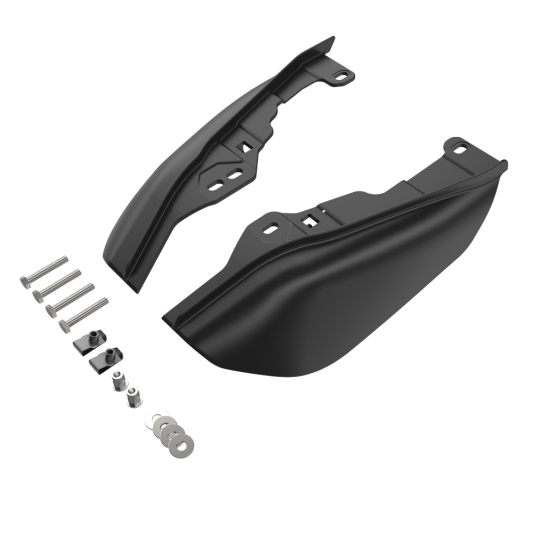 ADVANBLACK Mid-Frame Air Deflectors Heat Shield For '09-'25 Harley Davidson Touring & Trike Models - Vivid Black