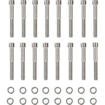DRAG SPECIALTIES Bolt Kit - Primary Cover - Smooth - Chrome - Sportster '04-'21