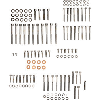 DRAG SPECIALTIES Bolt Kit - Complete Motor - Smooth/Socket-Head - Sportster '04-'21