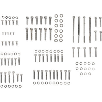 DRAG SPECIALTIES Bolt Kit - Complete Motor - Knurled/Socket-Head - Dyna / Softail '07-'17