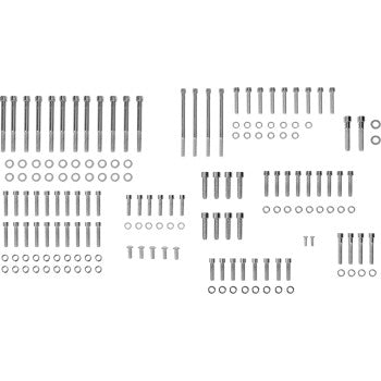 DRAG SPECIALTIES Bolt Kit - Engine - Smooth/Socket-Head - Chrome - FLH / FLT '17-'21