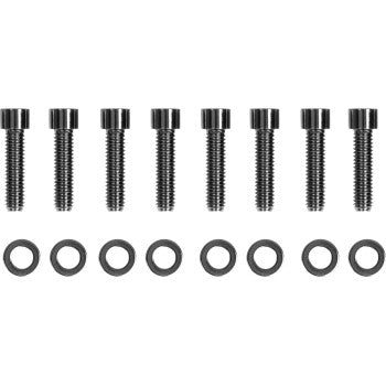 DRAG SPECIALTIES Bolt Kit - Transmission Bearing Housing - Smooth/Socket-Head - Black/Chrome - FL / FX '17-'21