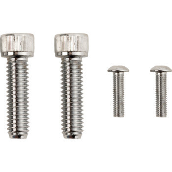 DRAG SPECIALTIES DRAG SPECIALTIES Bolt Kit - Rear Brake Control - Knurled/Socket-Head - Chrome - FL / FX '17-'21