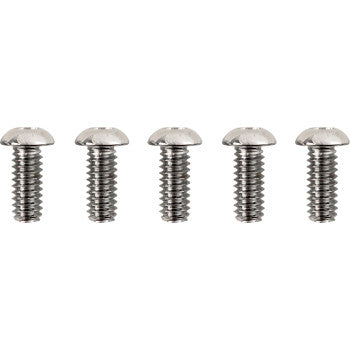 DRAG SPECIALTIES Bolt Kit - Clutch Cover - Smooth/Button-Head/Torx - Chrome - FL / FX '17-'21