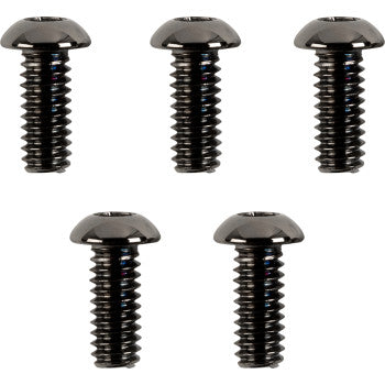 DRAG SPECIALTIES Bolt Kit - Clutch Cover - Smooth/Button-Head/Torx - Black/Chrome - FL / FX '17-'21