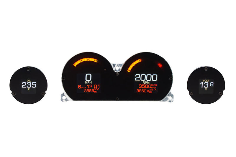 DAKOTA DIGITAL MLX 4-Gauge Instrument Kit HARLEY TOURING 2014-2023
