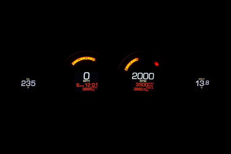 DAKOTA DIGITAL MLX 4-Gauge Instrument Kit HARLEY TOURING 2014-2023