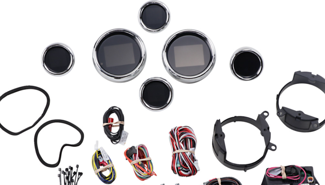DAKOTA DIGITAL MLX 6-Gauge Instrument Kit - Chrome Bezel 1999-2003 Har ...