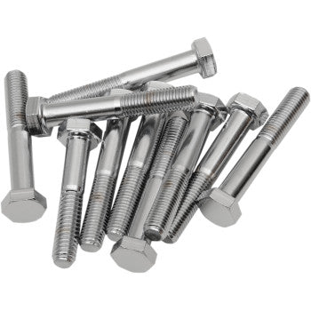 DRAG SPECIALTIES Replacement Fine Thread Hex Head Bolt - 5/16"-24 x 2" - 10-Pack
