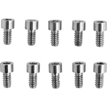 DRAG SPECIALTIES Replacement Socket-Head Bolt - Smooth/Coarse Thread - #10-24 x 3/8" - 10-Pack