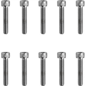 DRAG SPECIALTIES Replacement Socket-Head Bolt - Knurled/Coarse Thread - #10-24 x 1" - 10-Pack