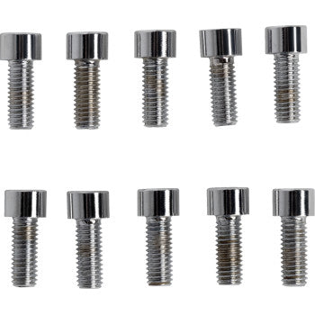 DRAG SPECIALTIES Replacement Socket-Head Bolt - Smooth/Fine Thread - #10-32 x 1/2" - 10-Pack