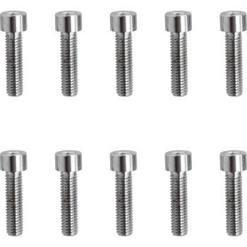 DRAG SPECIALTIES Replacement Socket-Head Bolt - Smooth/Fine Thread - #10-32 x 3/4" - 10-Pack