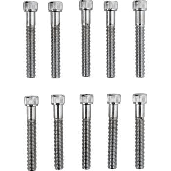 DRAG SPECIALTIES Bolts - Socket-Head - Knurled - Fine Thread - 1/4-28 x 1-3/4"
