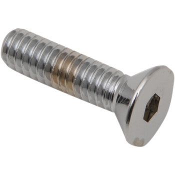 DRAG SPECIALTIES Countersunk Socket-Head Bolts - Flat-Head - Chrome - 1/4"-20 x 1" - 10-Pack