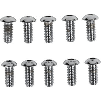 DRAG SPECIALTIES Bolts - Button Head/Replacement - 5/16"-18 x 3/4" - 10 Pack