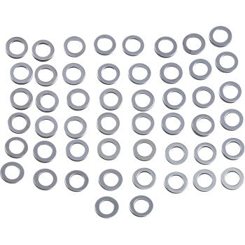 DRAG SPECIALTIES Specialty Washers - AN - Chrome - 3/8" - 50-Pack