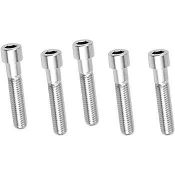 DRAG SPECIALTIES Bolts - Socket-Head - Smooth/Coarse Thread - Chrome - 1/2"-13 x 3" - 5 Pack