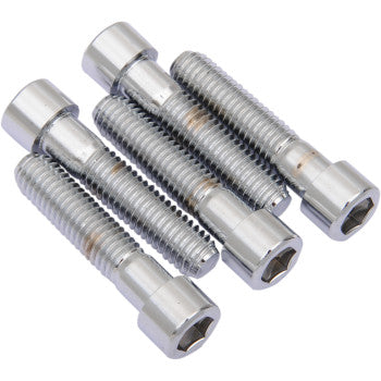 DRAG SPECIALTIES Bolts - Socket-Head - Smooth/Coarse Thread - Chrome - 7/16"-14 x 2" - 5 Pack