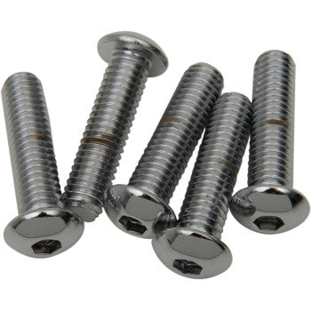 DRAG SPECIALTIES Bolts - Button Head - Chrome - 3/8"-16 x 1-1/2" - 5 Pack