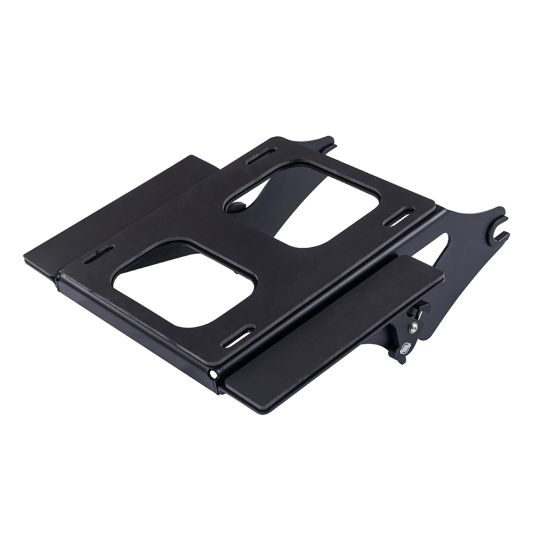 ADVANBLACK Black Detachable Two Up Tour Pack Mounting Rack Harley Touring '09-'25