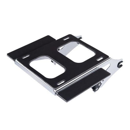 ADVANBLACK Chrome Detachable Two Up Tour Pack Mounting Rack Harley Touring '09-'25